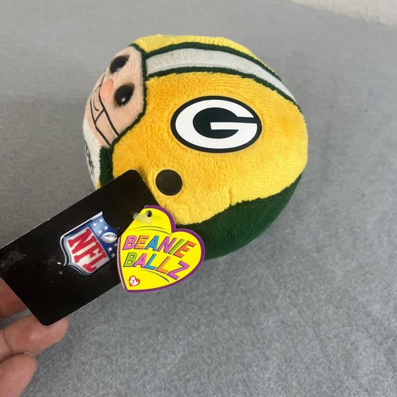 TY Beanie Ballz NFL Green Bay Packers Plush 2012 Retired - Picture 4 of 5